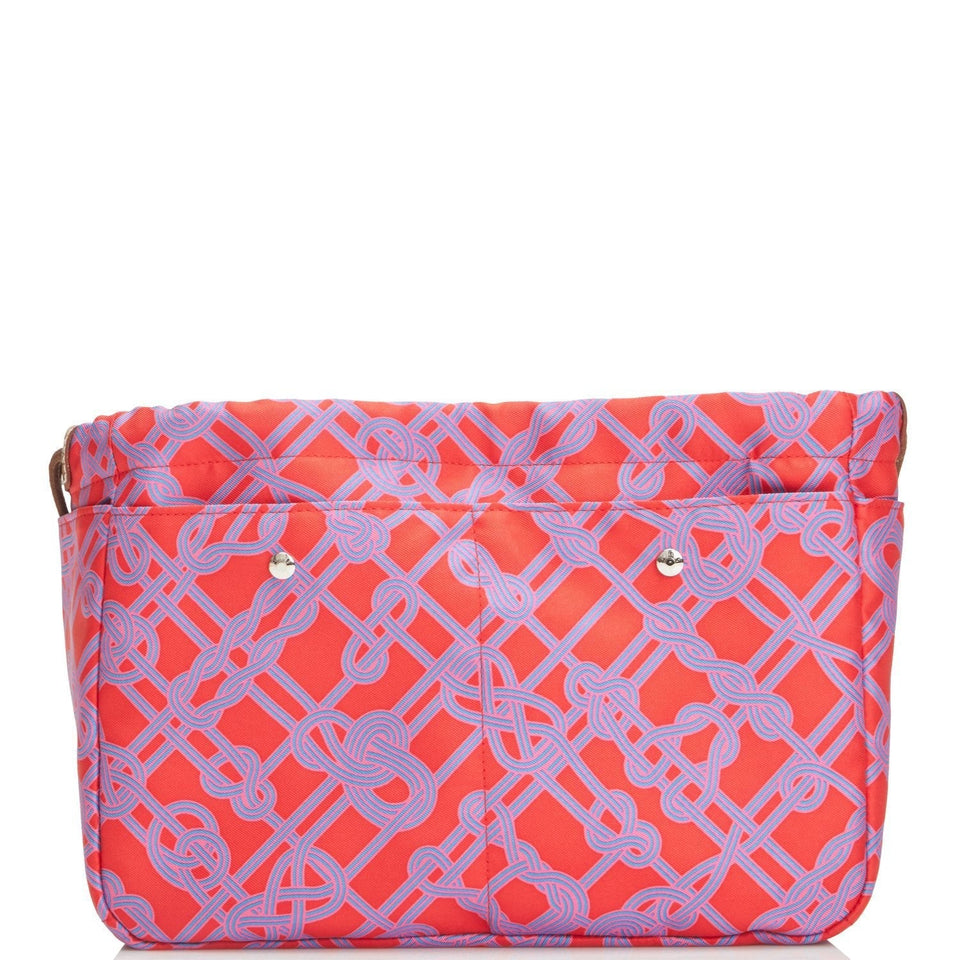 Hermes Fourbi 25 Rouge de Coeur Noeud Marin Silk and Barenia Palladium Hardware