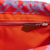 Hermes Fourbi 25 Rouge de Coeur Noeud Marin Silk and Barenia Palladium Hardware