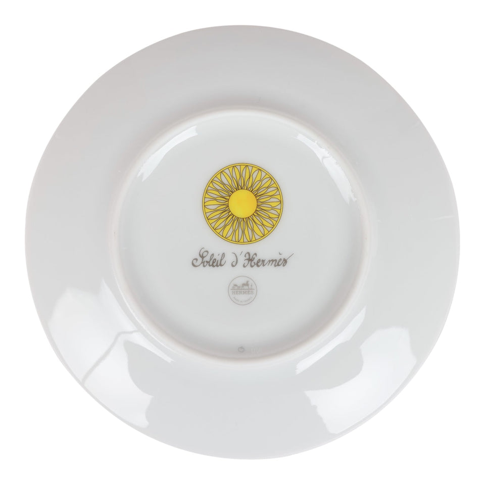 Hermes "Soleil D'Hermes" Porcelain Bread and Butter Plate Set