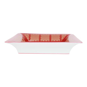 Hermes 2H Vide Poche "Hermes Sellier" Rouge Porcelain Change Tray