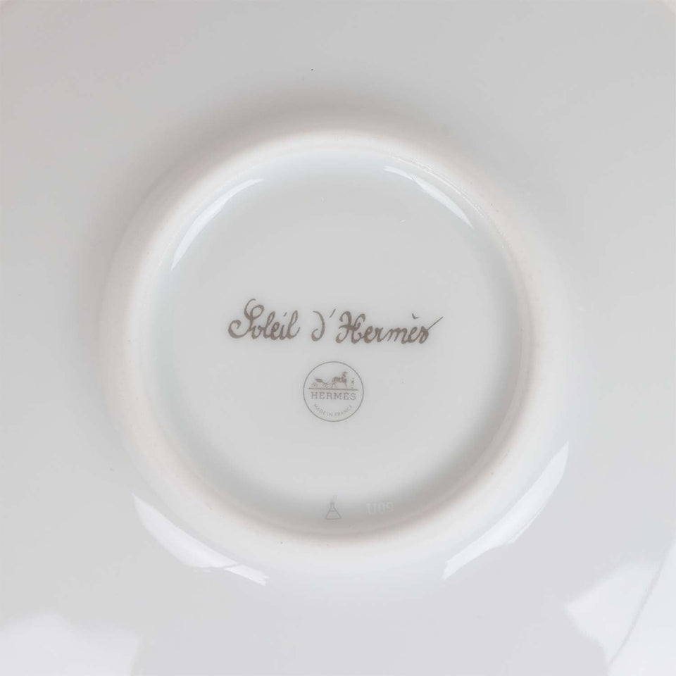 Hermes "Soleil D'Hermes" Coffee Cup and Saucer Set