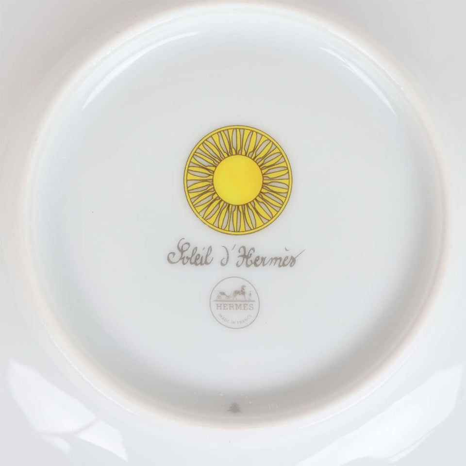 Hermes "Soleil D'Hermes" Breakfast Cup and Saucer Set