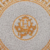 Hermes "Mosaique Au 24" Gold Dessert Plate Set