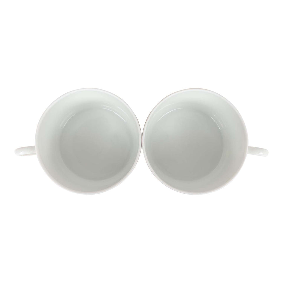 Hermes "Mosaique Au 24" Gold Porcelain Tea Cup And Saucer Set