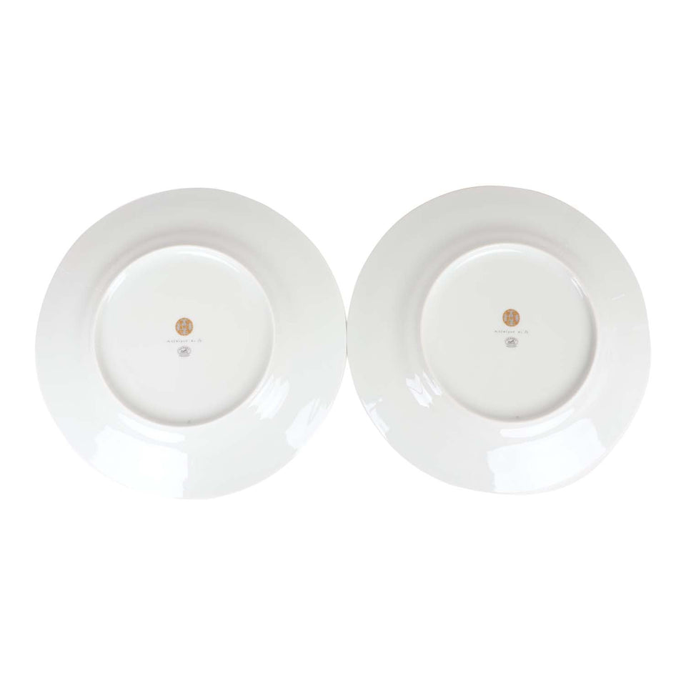Hermes "Mosaique Au 24" Gold Dinner Plate Set