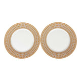 Hermes "Mosaique Au 24" Gold Dinner Plate Set