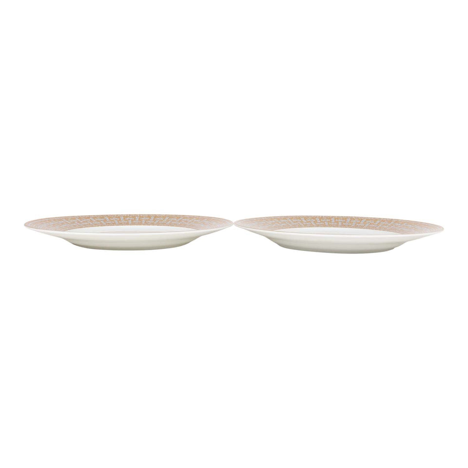 Hermes "Mosaique Au 24" Gold Dinner Plate Set