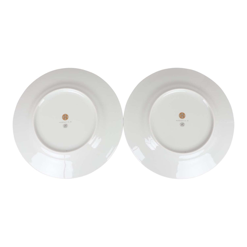 Hermes "Mosaique Au 24" Gold Dinner Plate Set