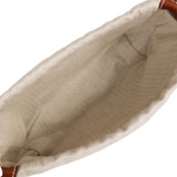 Hermes Fourbi 25 Pouch Naturel and Fauve Canvas and Barenia Calfskin Palladium Hardware