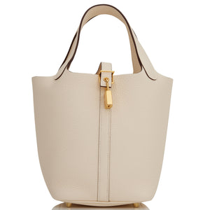 Hermes Picotin 18 Nata Clemence Gold Hardware