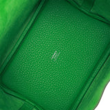 Hermes Monochrome Picotin 18 Bambou Clemence Green Hardware