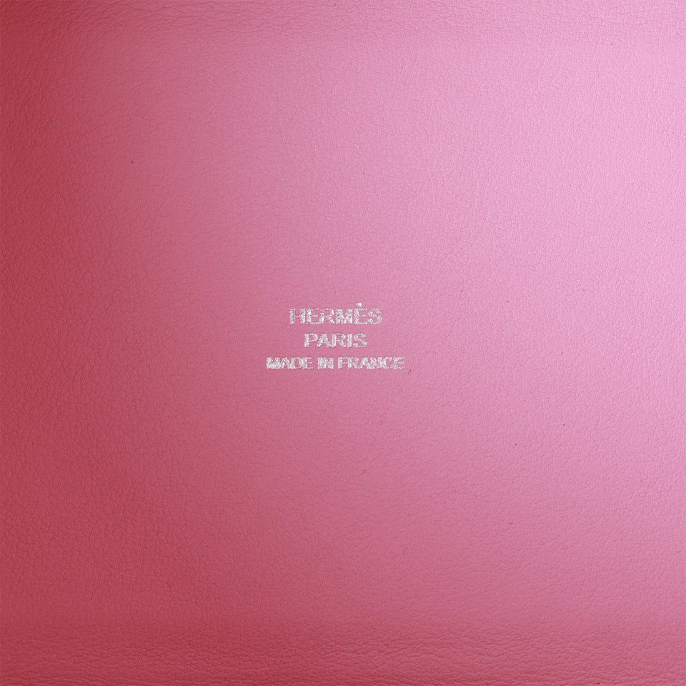 Hermes Micro Picotin Lock 14 "Lucky Daisy" Mauve Sylvestre Swift Palladium Hardware