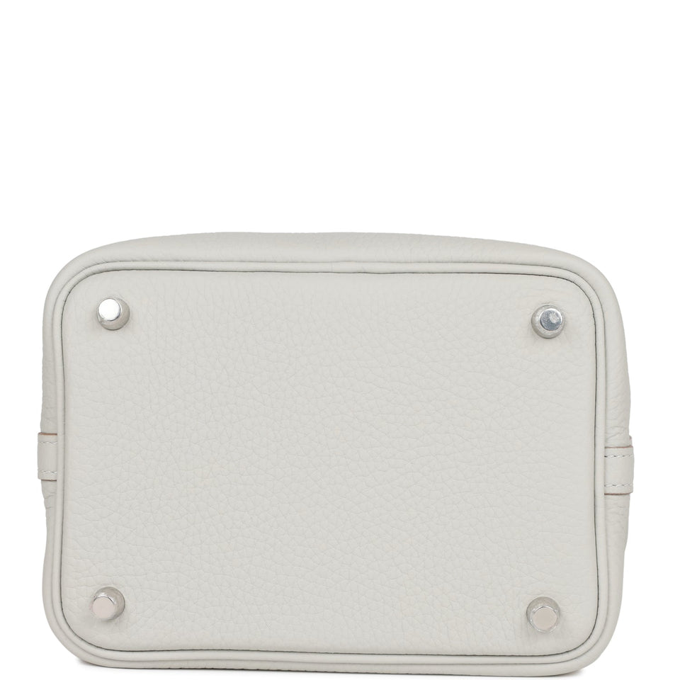 Hermes Picotin Lock 18 Gris Perle Clemence Palladium Hardware