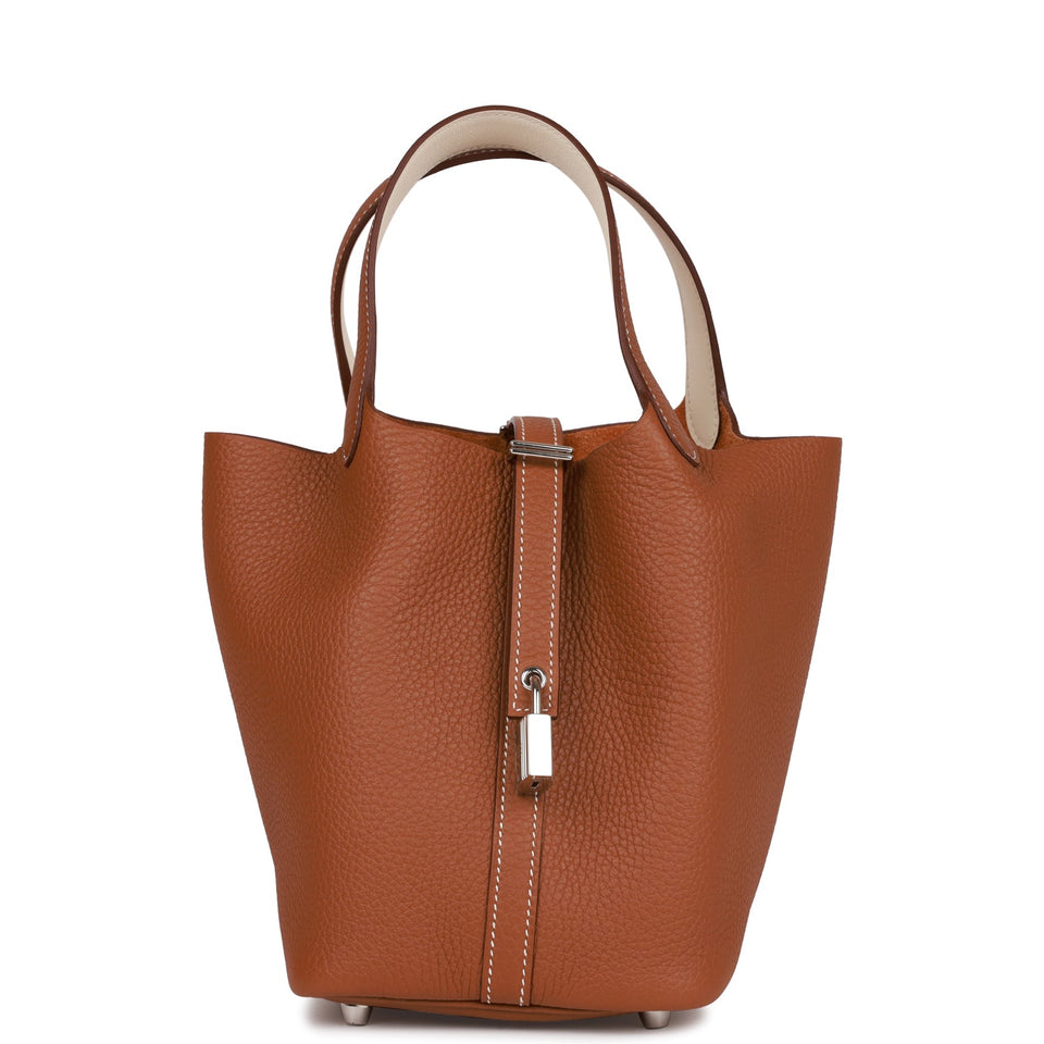 Hermes Eclat Picotin Lock 18 Gold Clemence Palladium Hardware