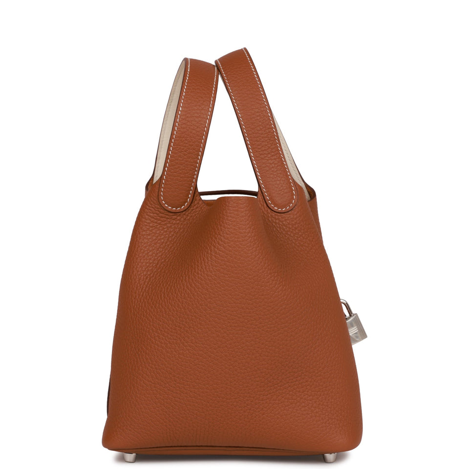 Hermes Eclat Picotin Lock 18 Gold Clemence Palladium Hardware