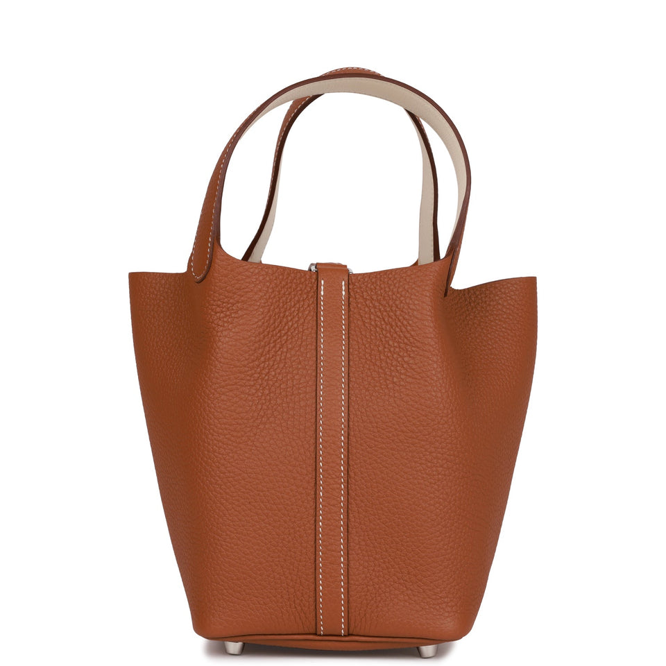 Hermes Eclat Picotin Lock 18 Gold Clemence Palladium Hardware