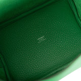 Hermes Monochrome Picotin 18 Bambou Clemence Green Hardware