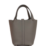 Hermes Picotin Lock 18 Gris Meyer Clemence Palladium Hardware