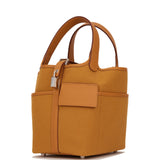 Hermes Picotin Cargo 18 Desert/Sesame Swift and Toile Canvas Palladium Hardware