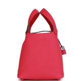 Hermes Monochrome Picotin 18 Rose Mexico Clemence Pink Hardware