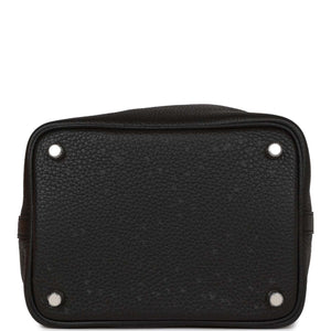 Hermes Picotin Lock 18 Black Clemence Palladium Hardware