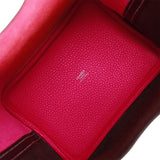 Hermes Picotin Lock 18 Casaque Framboise and Rouge Sellier Clemence Palladium Hardware