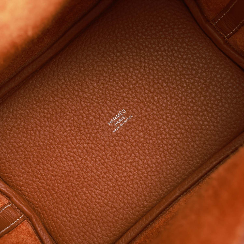 Hermes Eclat Picotin 18cm Gold Clemence Palladium Hardware