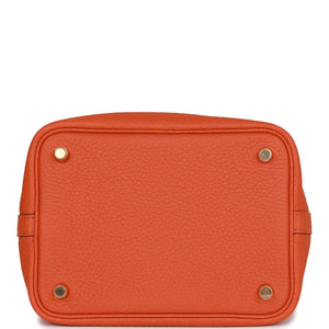 Hermes Picotin Lock 18 Orange H Clemence Gold Hardware