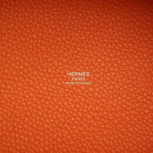 Hermes Picotin 18 Orange H Clemence  Gold Hardware