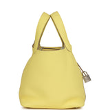 Hermes Picotin 18 Limoncello Clemence Palladium Hardware