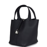 Hermes Picotin Lock 22 Caban Clemence Palladium Hardware