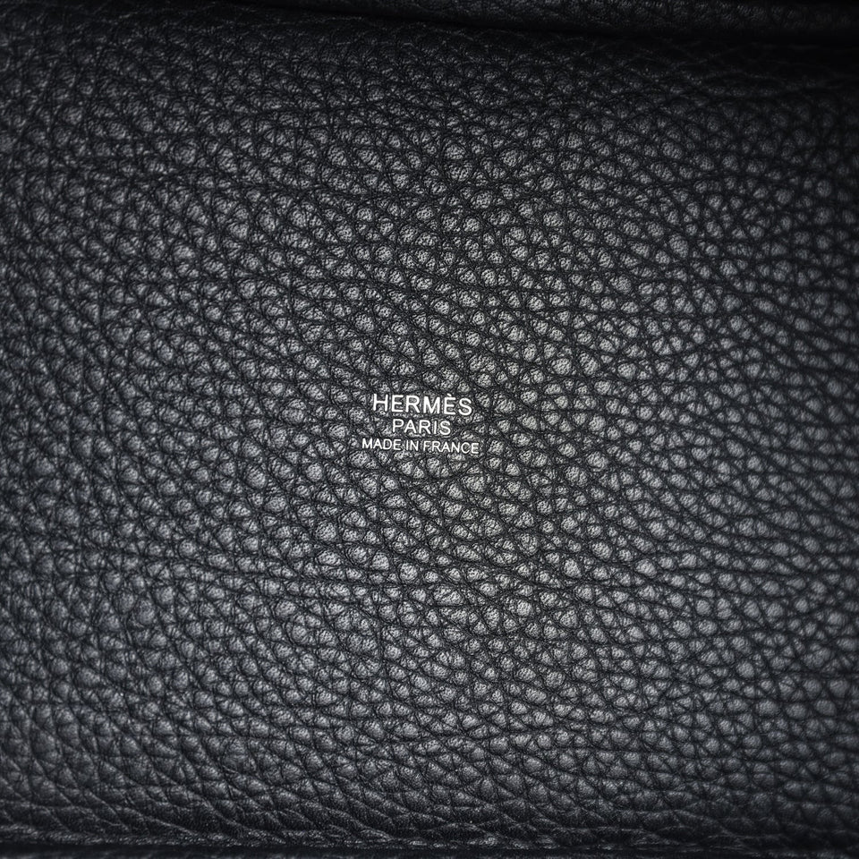 Hermes Picotin Lock 18 Black Clemence Palladium Hardware