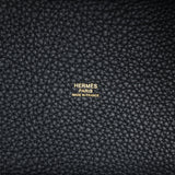 Hermes Picotin Lock 18 Black Clemence Gold Hardware