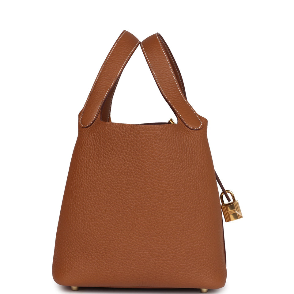 Hermes Picotin Lock 18 Gold Clemence Gold Hardware