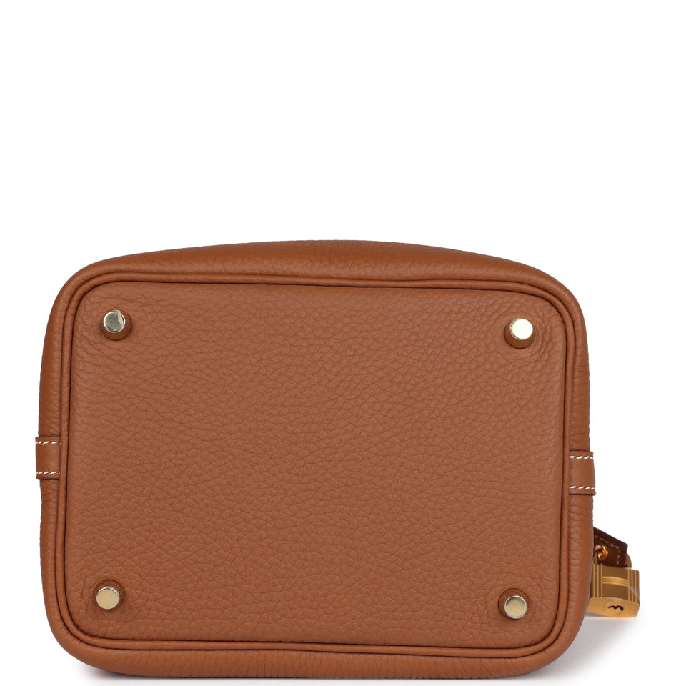 Hermes Picotin Lock 18 Gold Clemence Gold Hardware