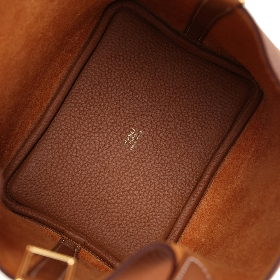 Hermes Picotin Lock 18 Gold Clemence Gold Hardware