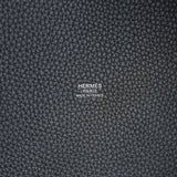Hermes Picotin Lock 22 Black Clemence Palladium Hardware