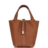 Hermes Picotin Lock 18 Gold Clemence Gold Hardware
