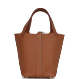 Hermes Picotin Lock 18 Gold Clemence Gold Hardware