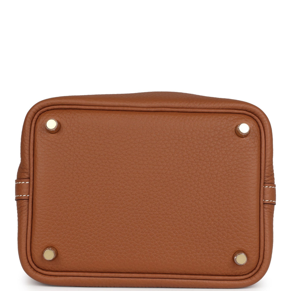 Hermes Picotin Lock 18 Gold Clemence Gold Hardware