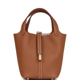 Hermes Picotin Lock 18 Gold Clemence Gold Hardware
