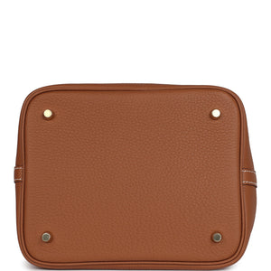 Hermes Picotin Lock 22 Gold Clemence Gold Hardware
