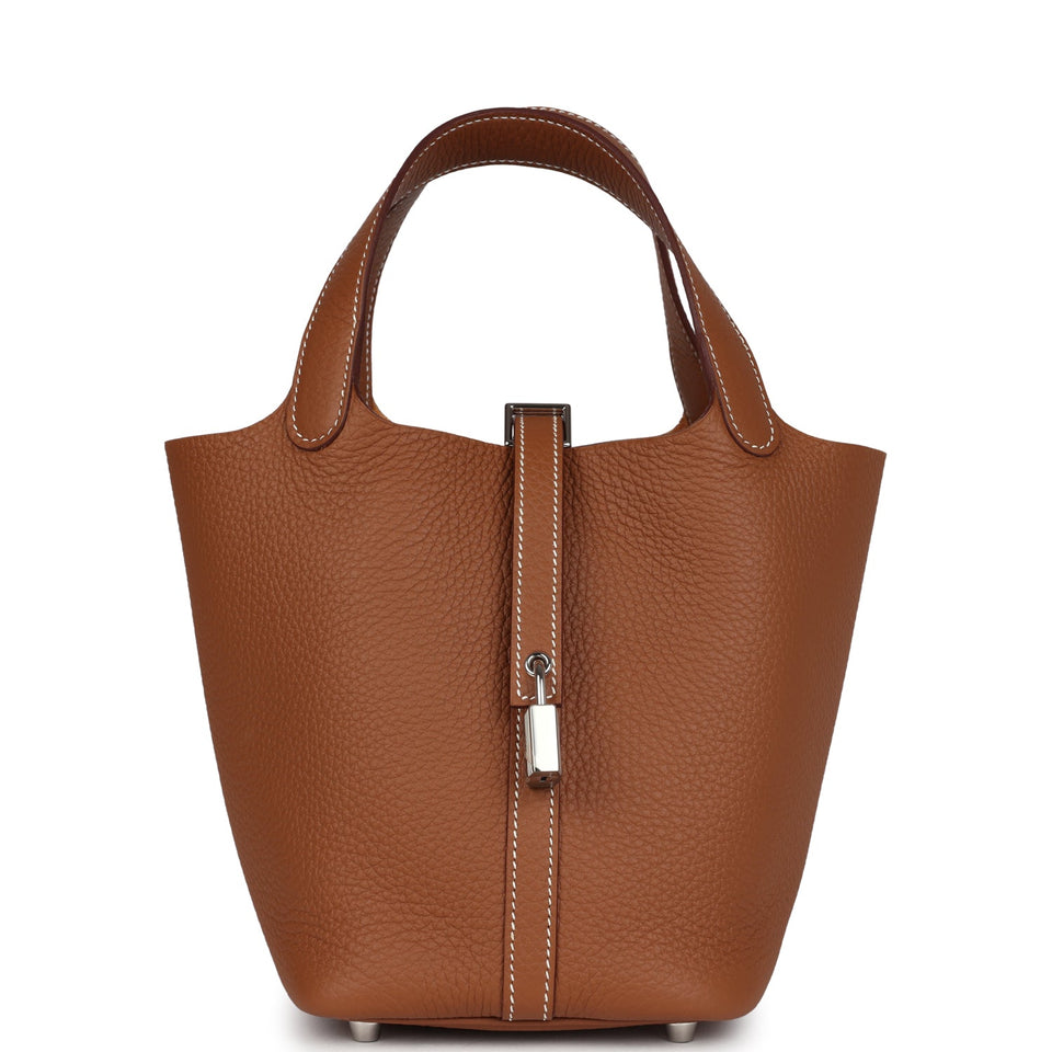 Hermes Picotin Lock 18 Gold Clemence Palladium Hardware
