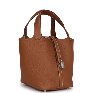Hermes Picotin Lock 18 Gold Clemence Palladium Hardware