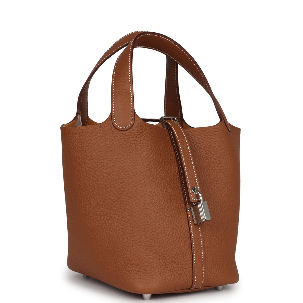Hermes Picotin Lock 18 Gold Clemence Palladium Hardware