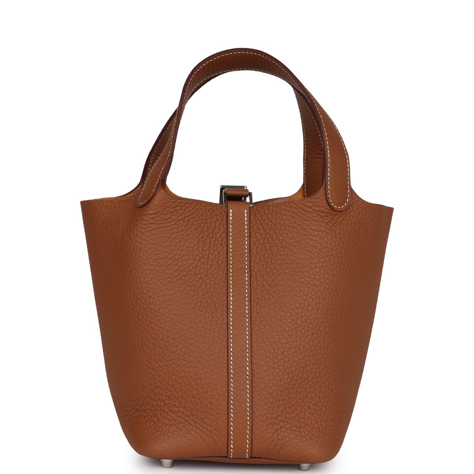 Hermes Picotin Lock 18 Gold Clemence Palladium Hardware