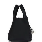 Hermes Picotin Lock 18 Black Clemence Palladium Hardware