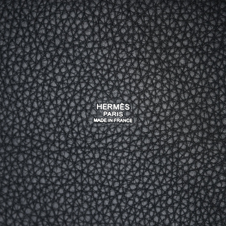 Hermes Picotin Lock 18 Black Clemence Palladium Hardware