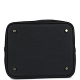 Hermes Picotin Lock 22 Black Clemence Gold Hardware