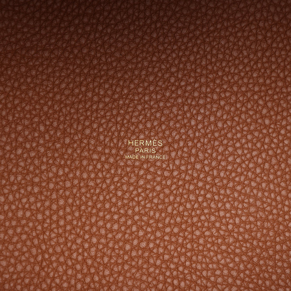 Hermes Picotin Lock 22 Gold Clemence Gold Hardware